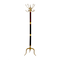 Gold Aluminum Traditional Coat Rack, 18" x 18" x 72"